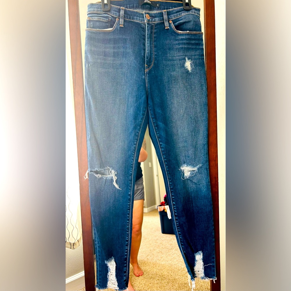 Hudson Distressed Skinny Jeans Size 30